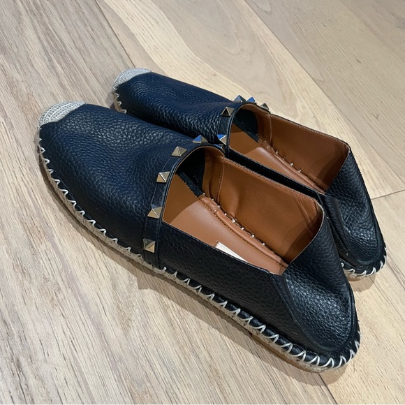 Valentino Rockstud black leather Espadrilles sz. 40 - Picture 4 of 10